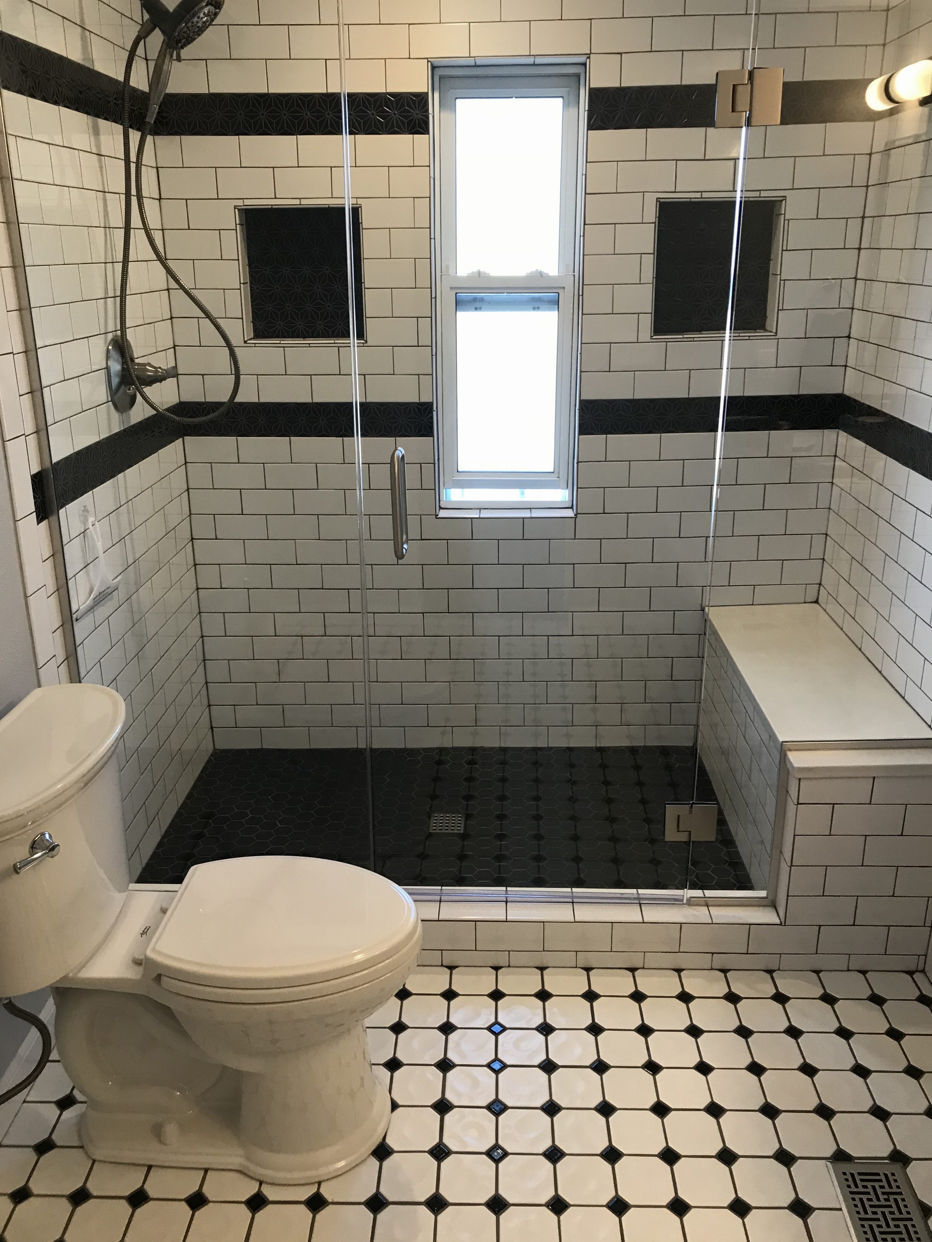 Modern Black And White Bathroom | Vista Remodeling